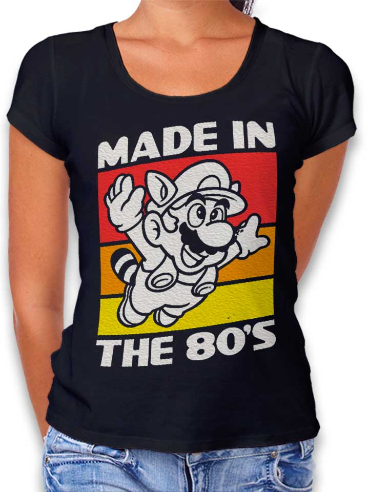 made-in-the-80s-damen-t-shirt schwarz 1
