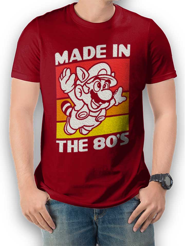 made-in-the-80s-t-shirt bordeaux 1
