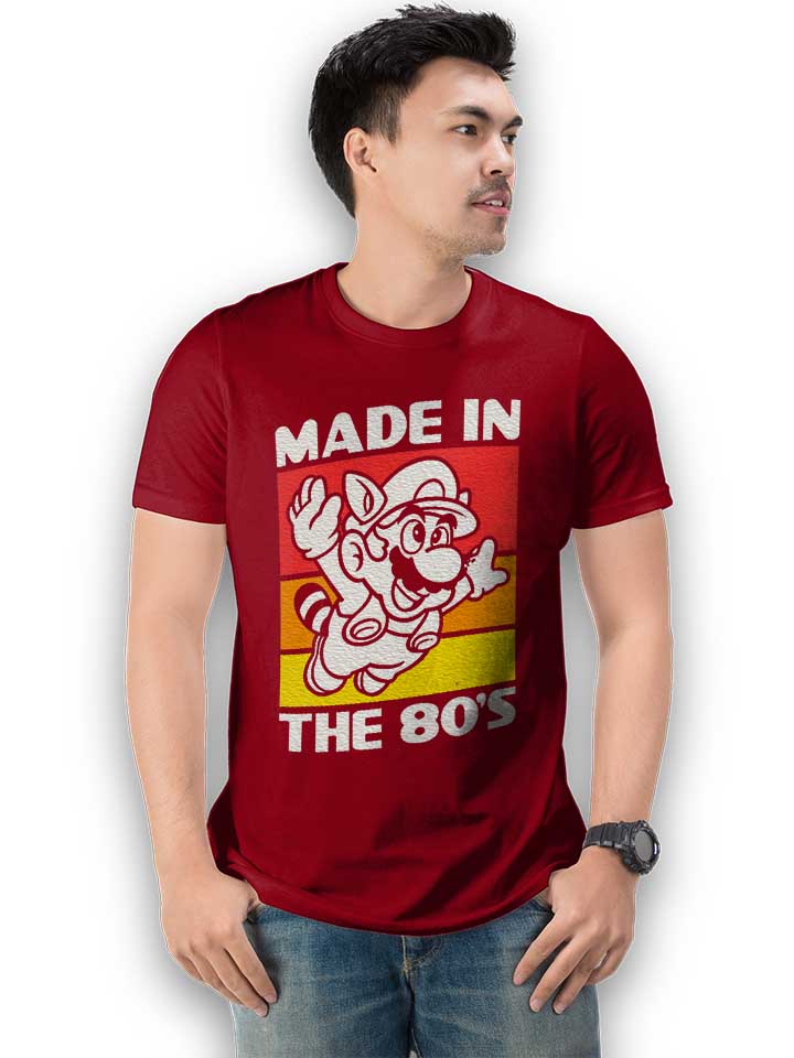 made-in-the-80s-t-shirt bordeaux 2