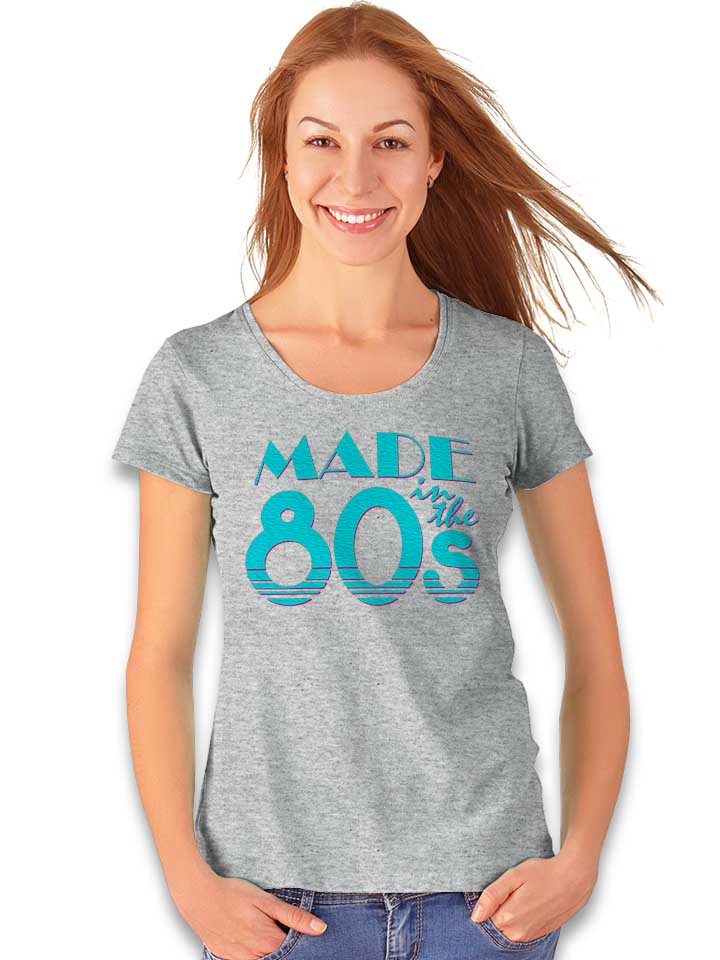 made-in-the-eighties-damen-t-shirt grau-meliert 2