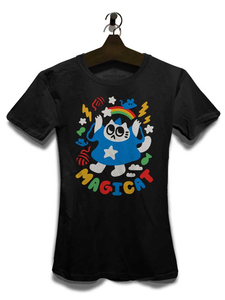magic-cat-damen-t-shirt schwarz 3