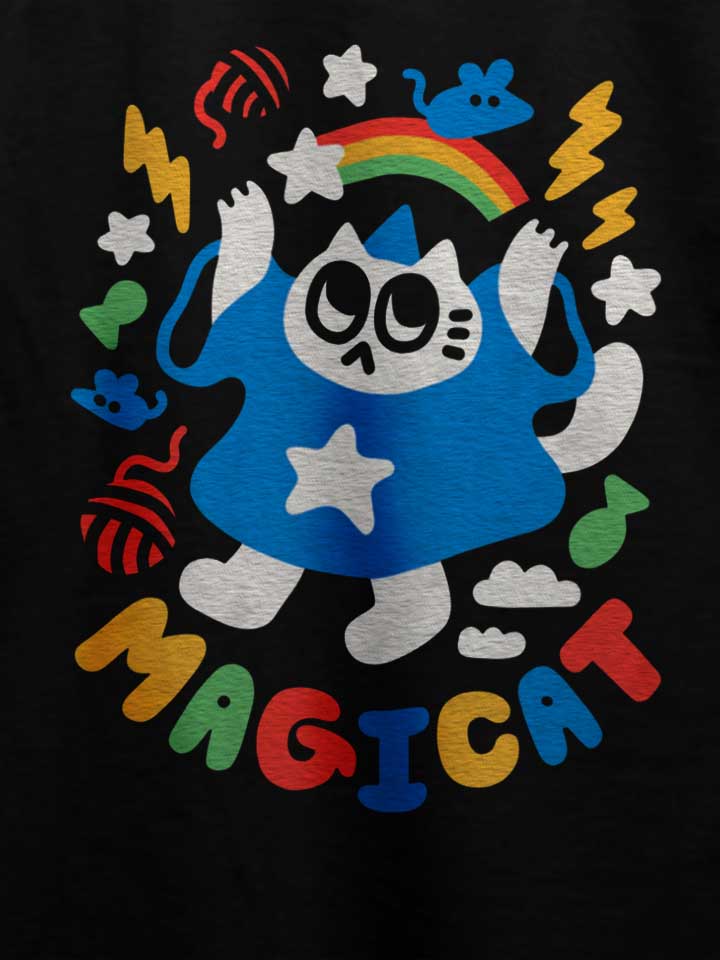 magic-cat-t-shirt schwarz 4