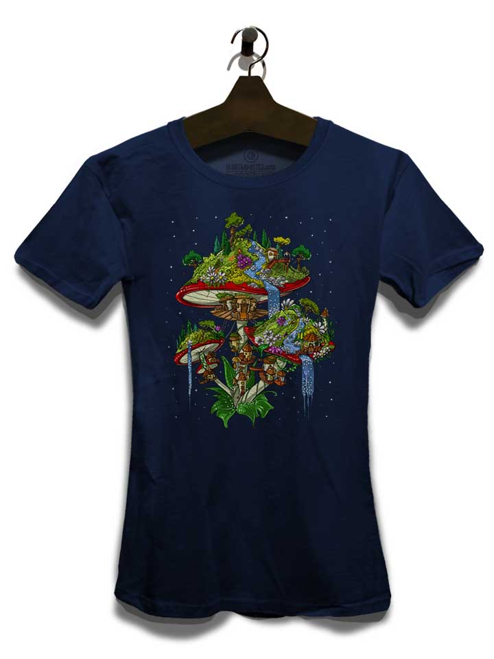 magic-mushrooms-island-damen-t-shirt dunkelblau 3