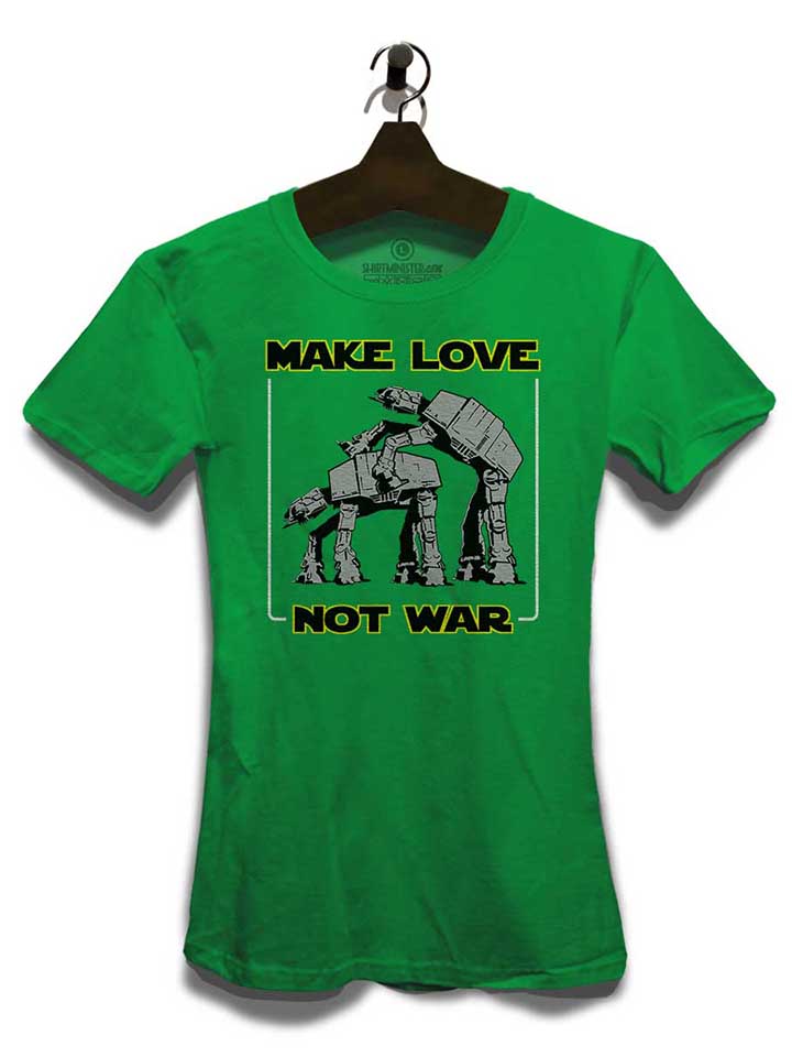 make-love-not-war-at-at-damen-t-shirt gruen 3