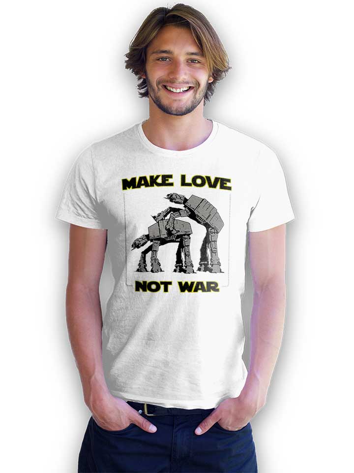 make-love-not-war-at-at-t-shirt weiss 2