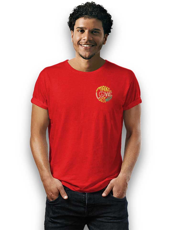 make-love-not-war-chest-print-t-shirt rot 2