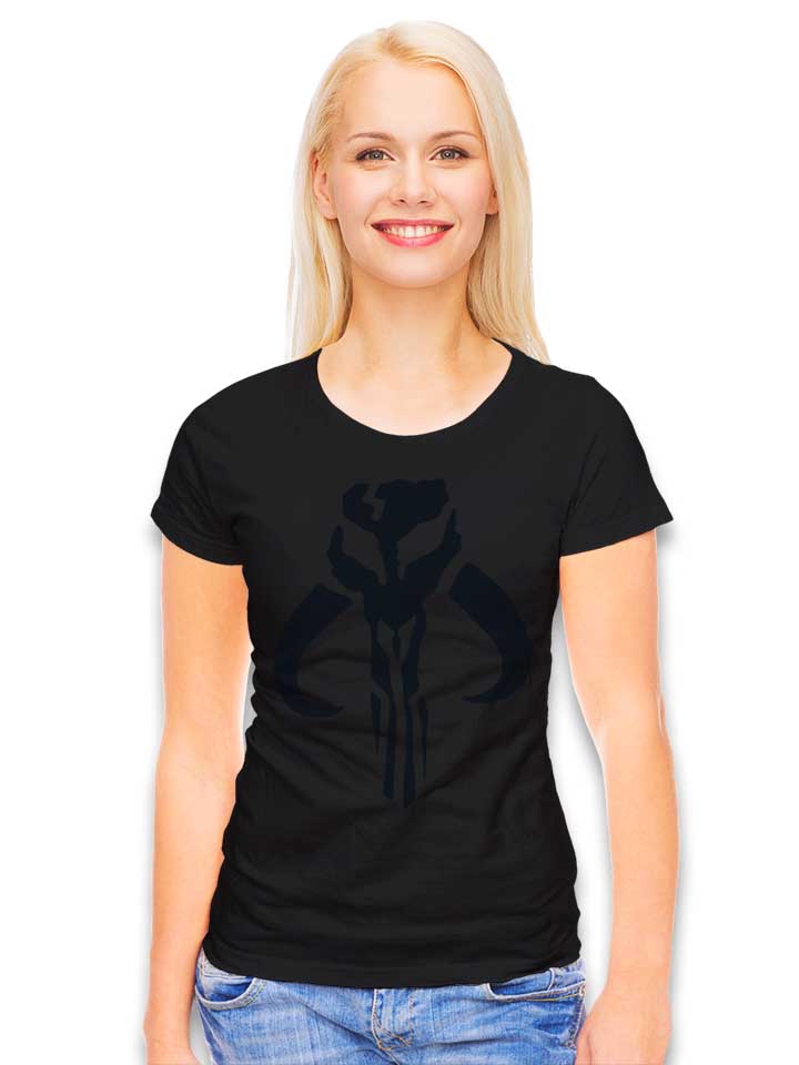 mandalorian-symbol-damen-t-shirt schwarz 2