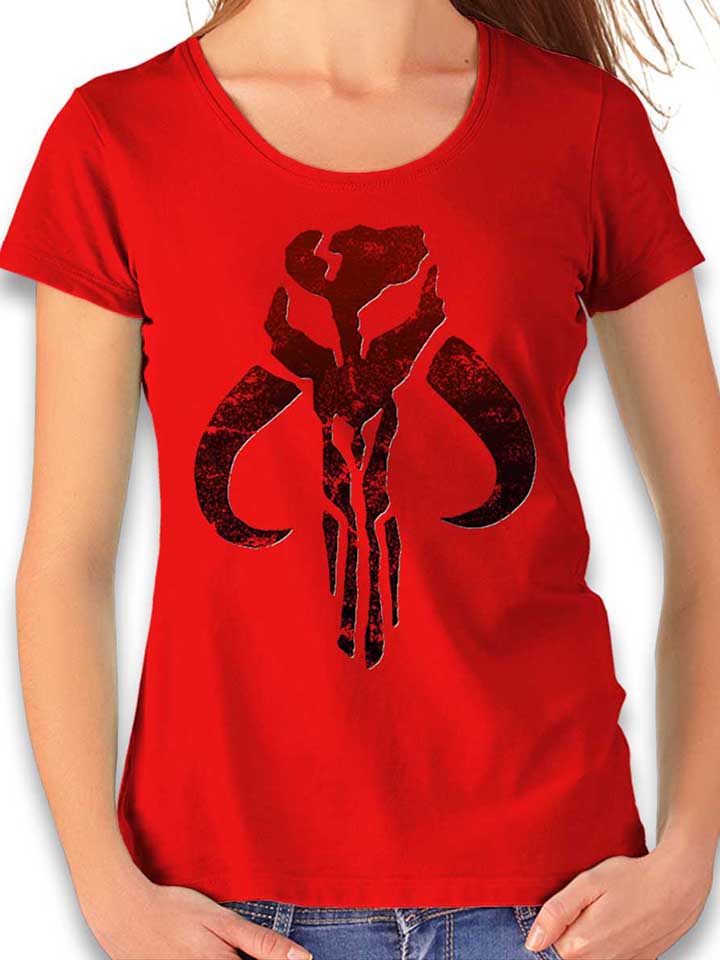 Mandelorian Logo Damen T-Shirt rot L