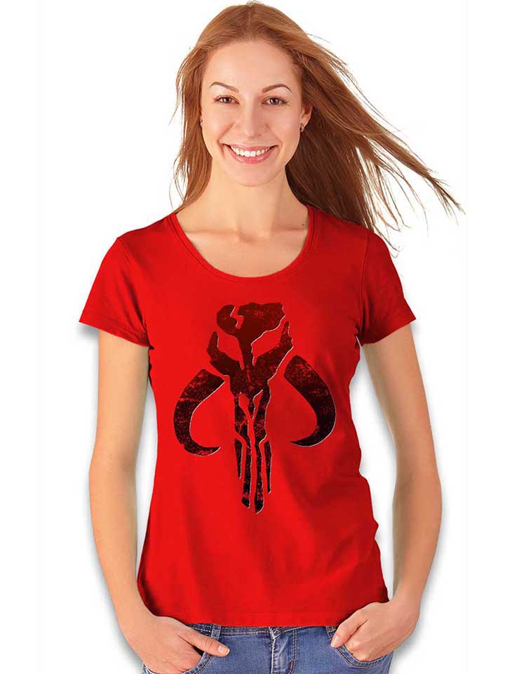 mandelorian-logo-damen-t-shirt rot 2