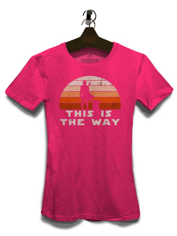 mando-this-is-the-way-sunset-damen-t-shirt fuchsia 3