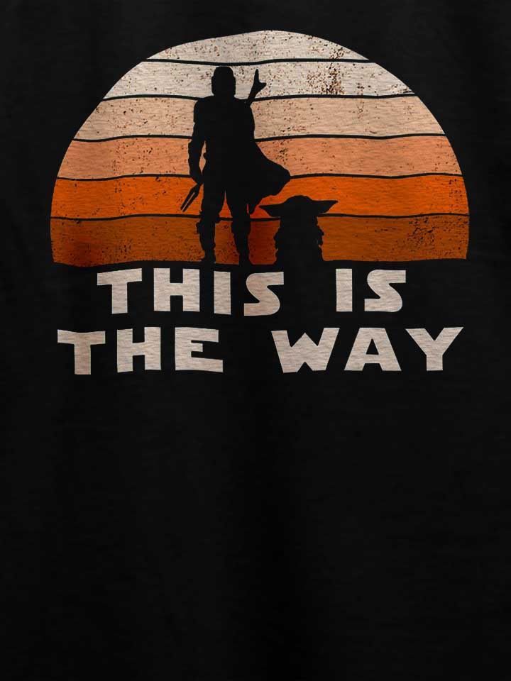 mando-this-is-the-way-sunset-t-shirt schwarz 4