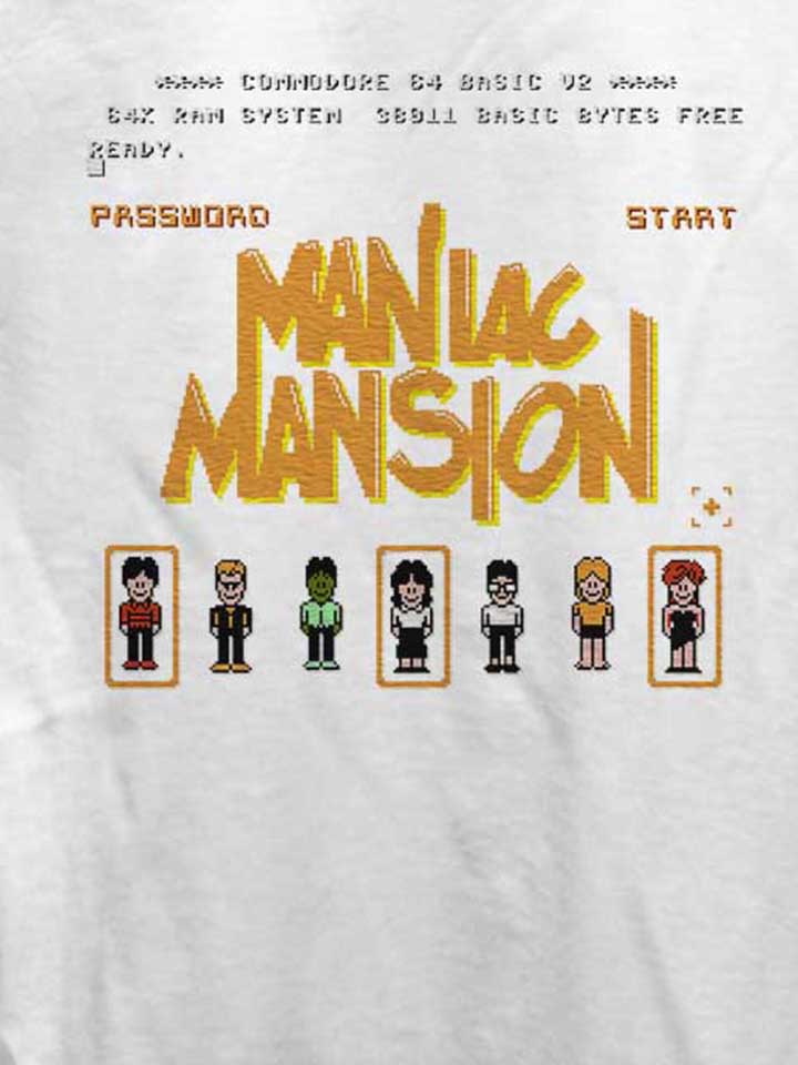 maniac-mansion-damen-t-shirt weiss 4