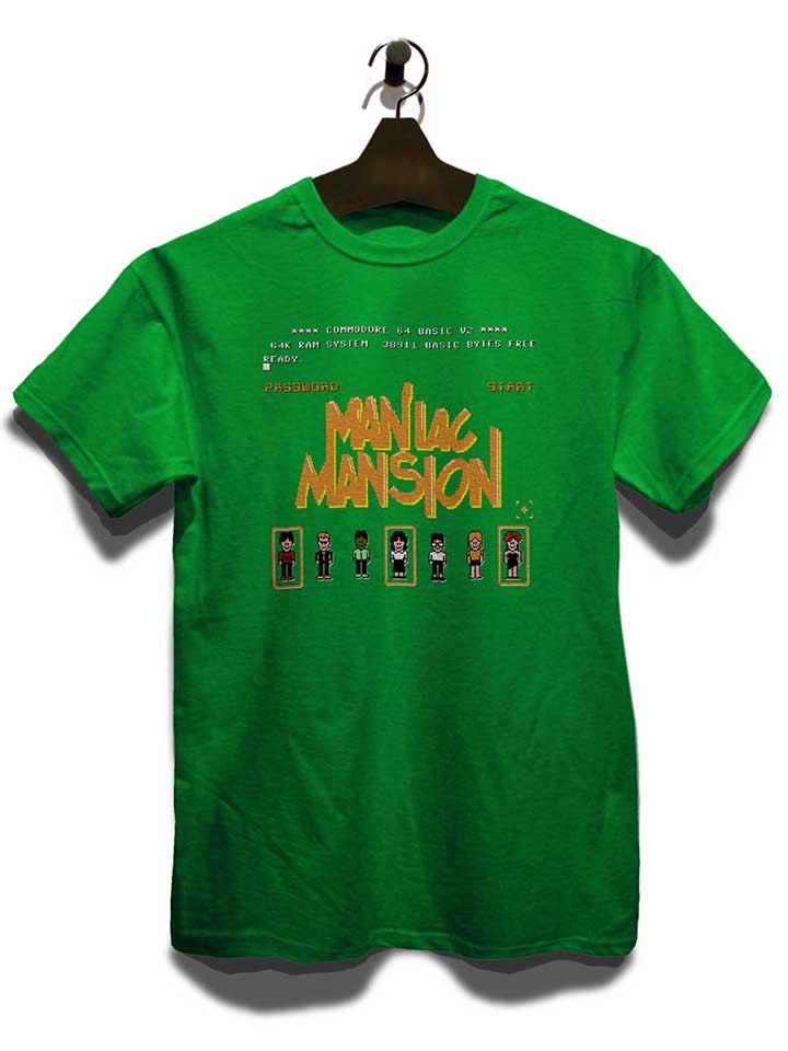 maniac-mansion-t-shirt gruen 3
