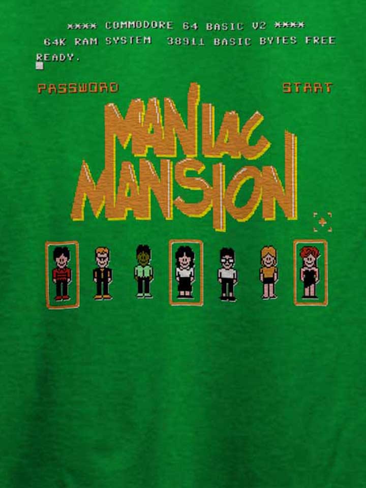 maniac-mansion-t-shirt gruen 4
