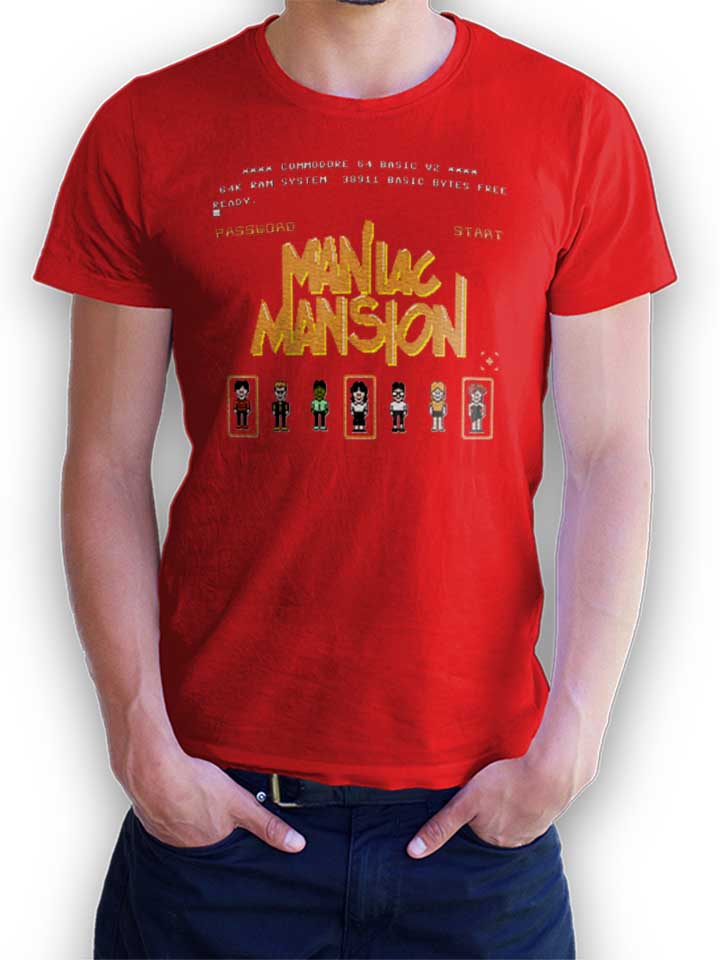 Maniac Mansion T-Shirt rouge L
