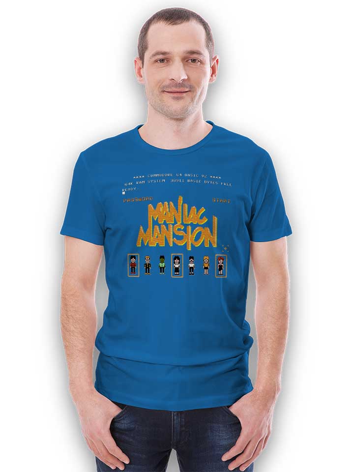maniac-mansion-t-shirt royal 2