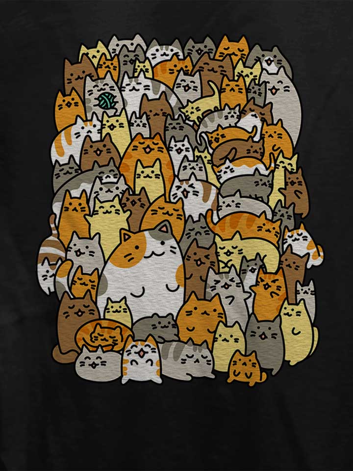 many-cats-damen-t-shirt schwarz 4
