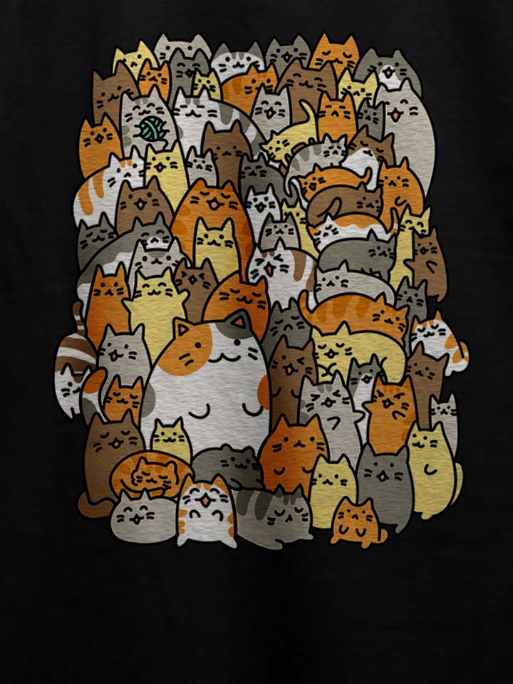 many-cats-t-shirt schwarz 4