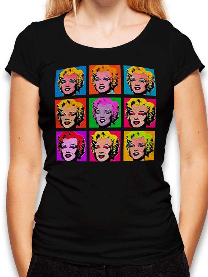 Marilyn Monroe Warhol Camiseta Mujer negro L