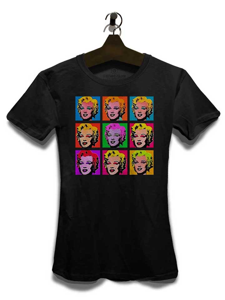 marilyn-monroe-warhol-damen-t-shirt schwarz 3