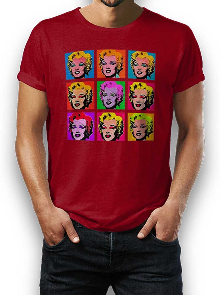Marilyn Monroe Warhol T-Shirt maroon L