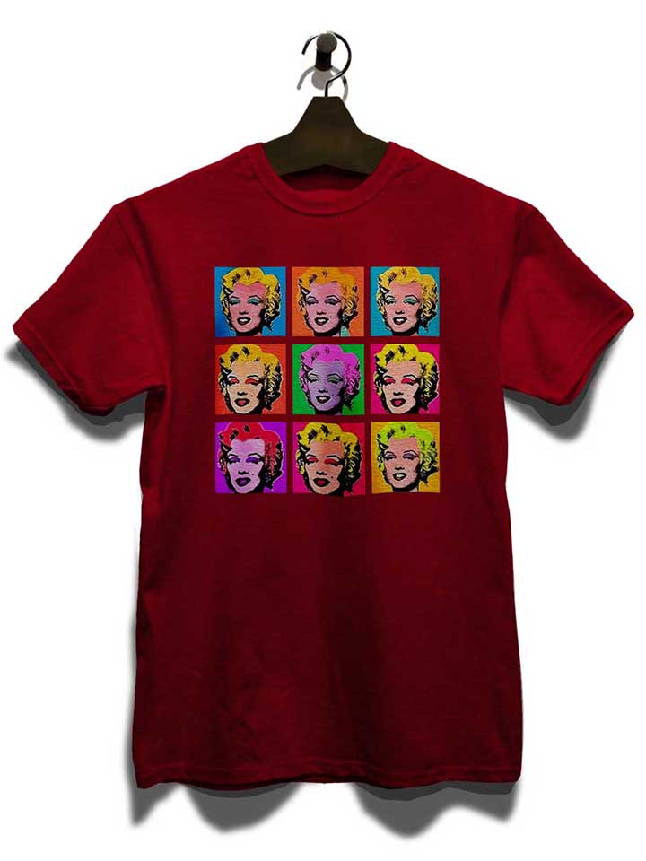 marilyn-monroe-warhol-t-shirt bordeaux 3