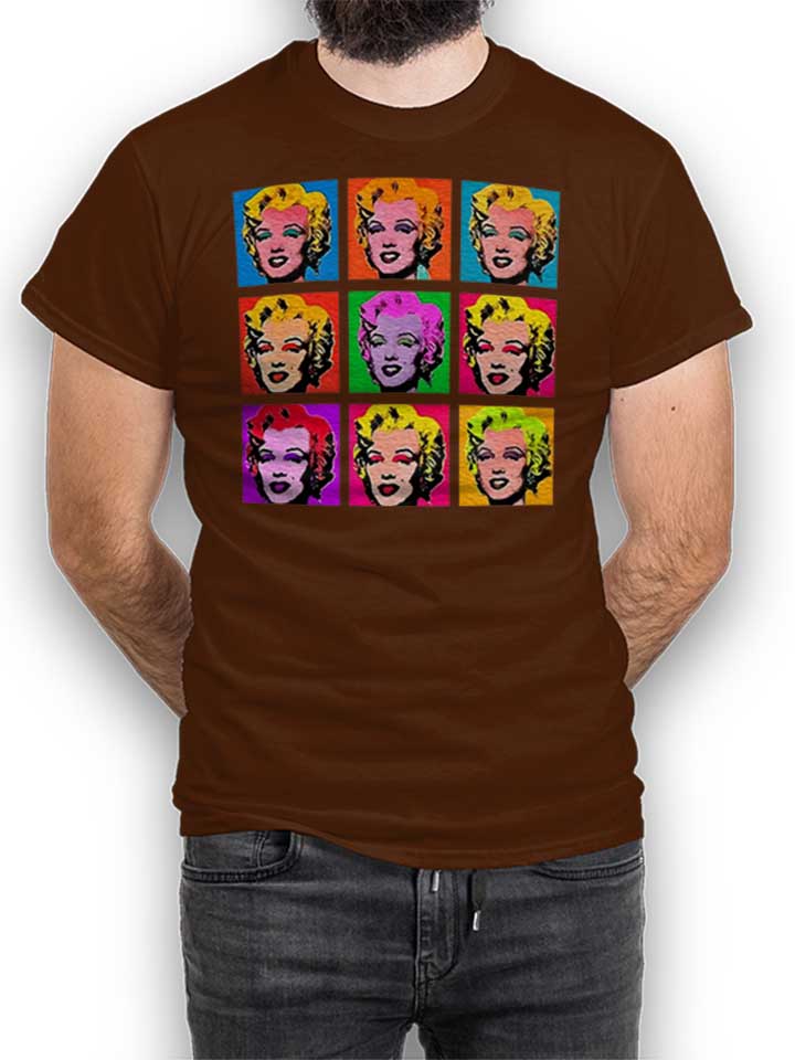 Marilyn Monroe Warhol T-Shirt braun L