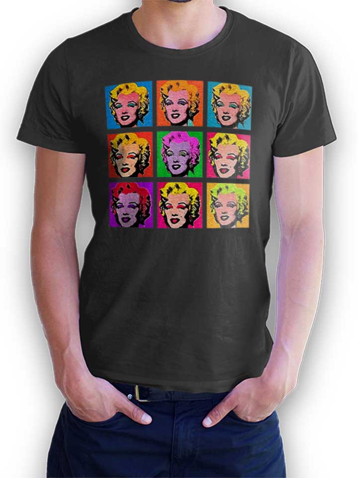 Marilyn Monroe Warhol T-Shirt dunkelgrau L