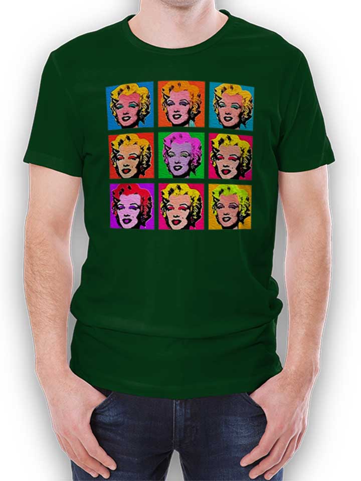 Marilyn Monroe Warhol T-Shirt verde-scuro L