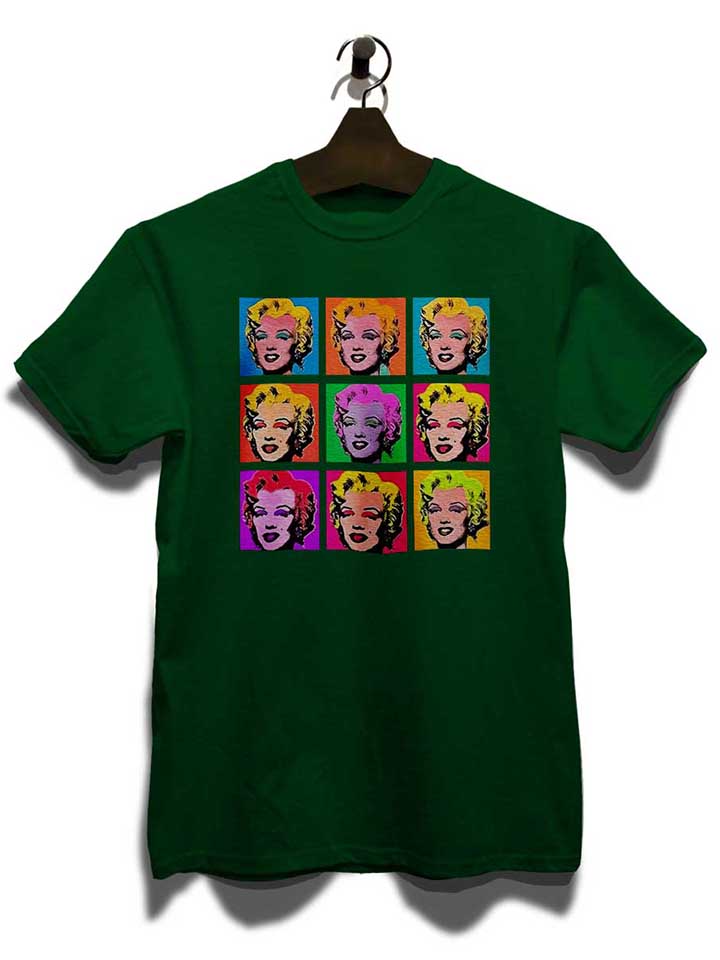 marilyn-monroe-warhol-t-shirt dunkelgruen 3