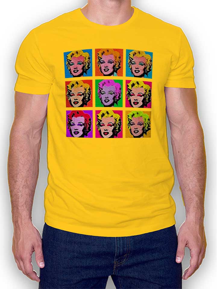 Marilyn Monroe Warhol T-Shirt gelb L