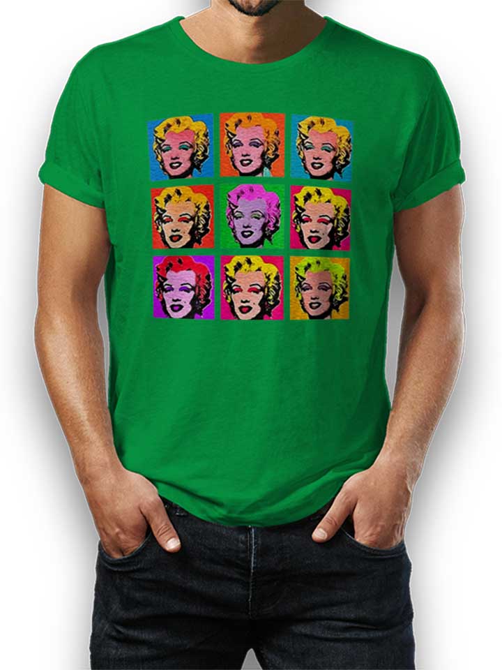 Marilyn Monroe Warhol Camiseta verde L