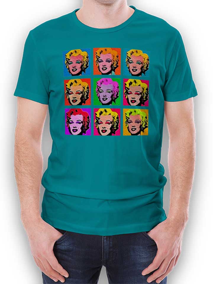 Marilyn Monroe Warhol T-Shirt turquoise L