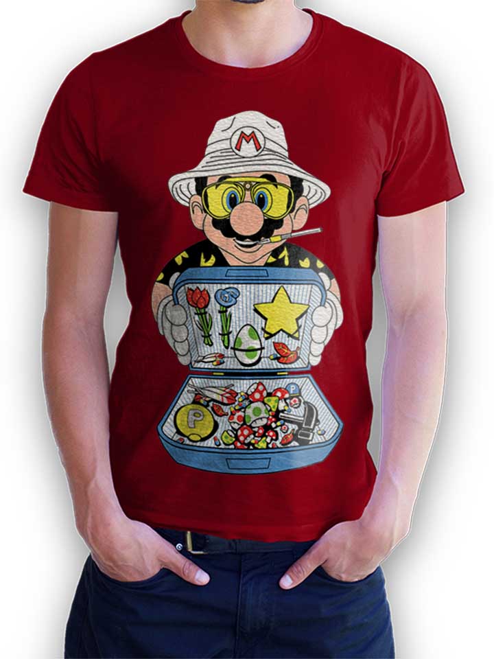 Mario Dealer Fear And Loating In Las Vegas T-Shirt maroon L