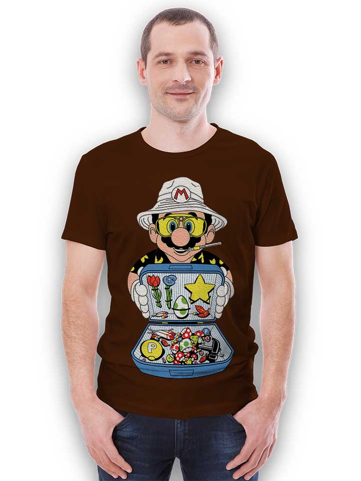 mario-dealer-fear-and-loating-in-las-vegas-t-shirt braun 2