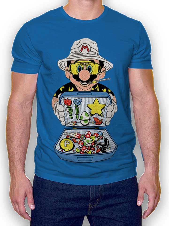 Mario Dealer Fear And Loating In Las Vegas T-Shirt royal L