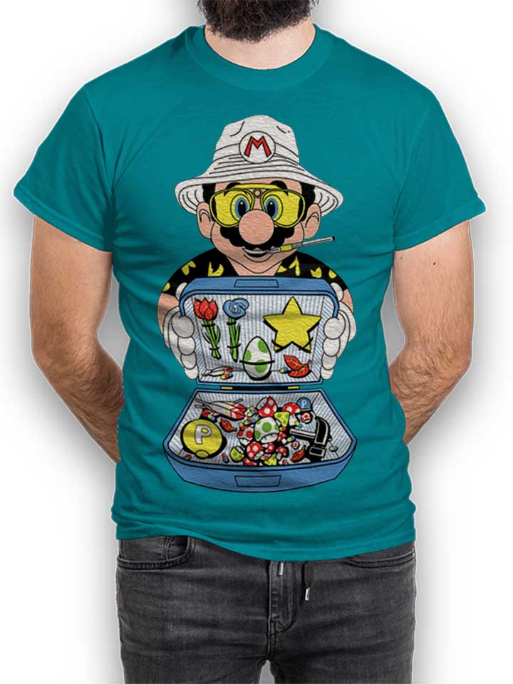 mario-dealer-fear-and-loating-in-las-vegas-t-shirt tuerkis 1