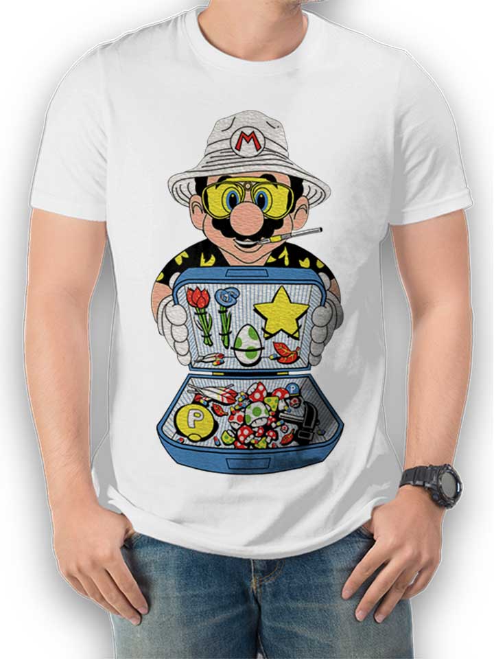 mario-dealer-fear-and-loating-in-las-vegas-t-shirt weiss 1