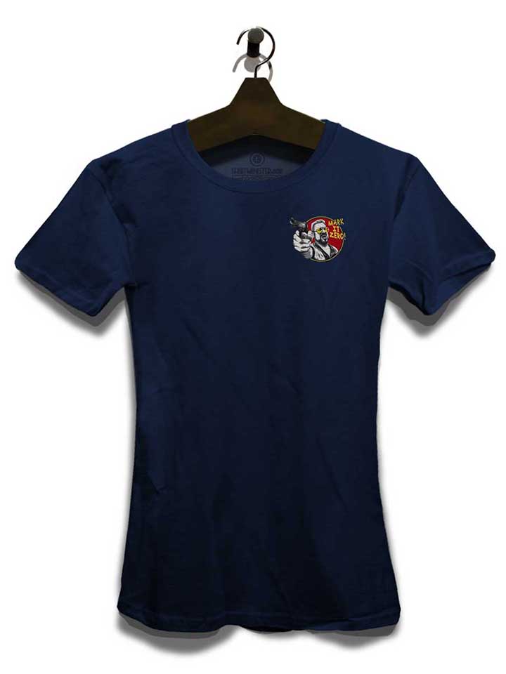 mark-it-zero-chest-print-damen-t-shirt dunkelblau 3