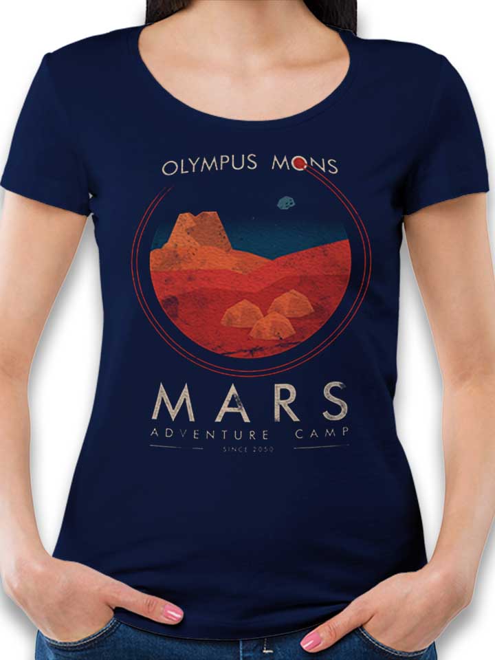 Mars Adventure Camp Damen T-Shirt dunkelblau L