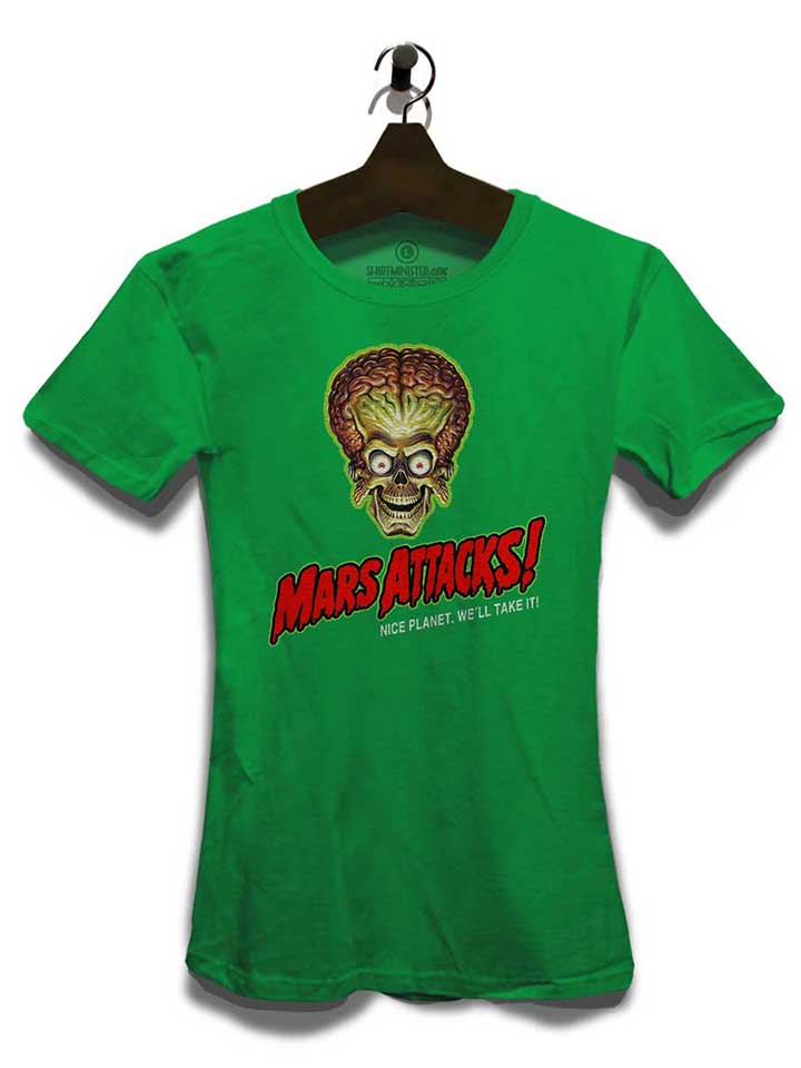 mars-attacks-damen-t-shirt gruen 3