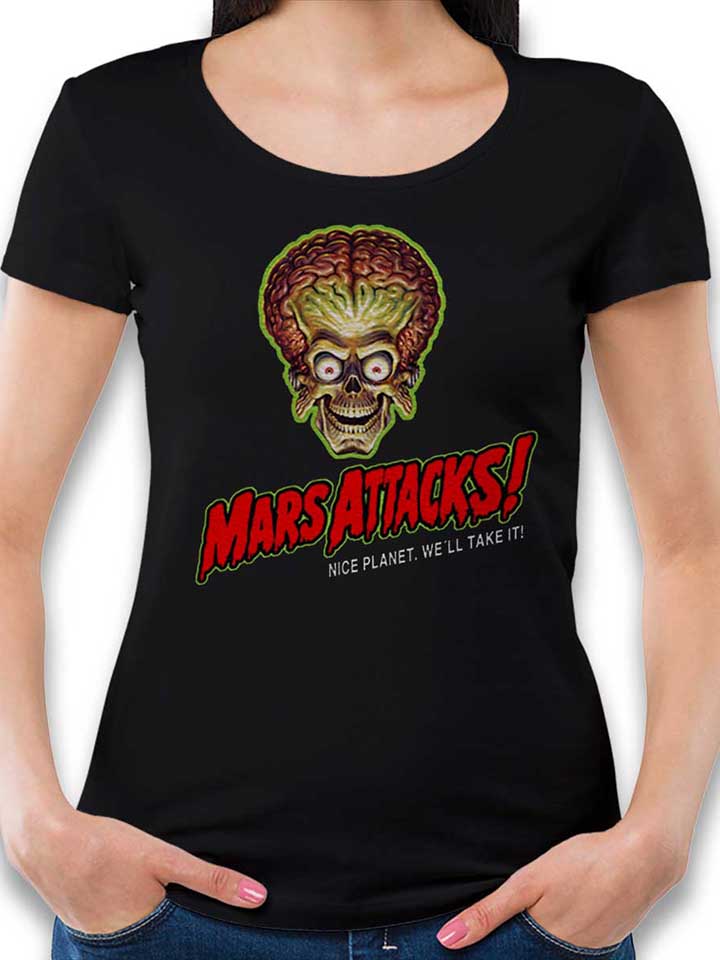 Mars Attacks Damen T-Shirt schwarz L