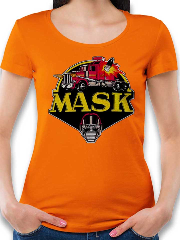 mask-logo-damen-t-shirt orange 1