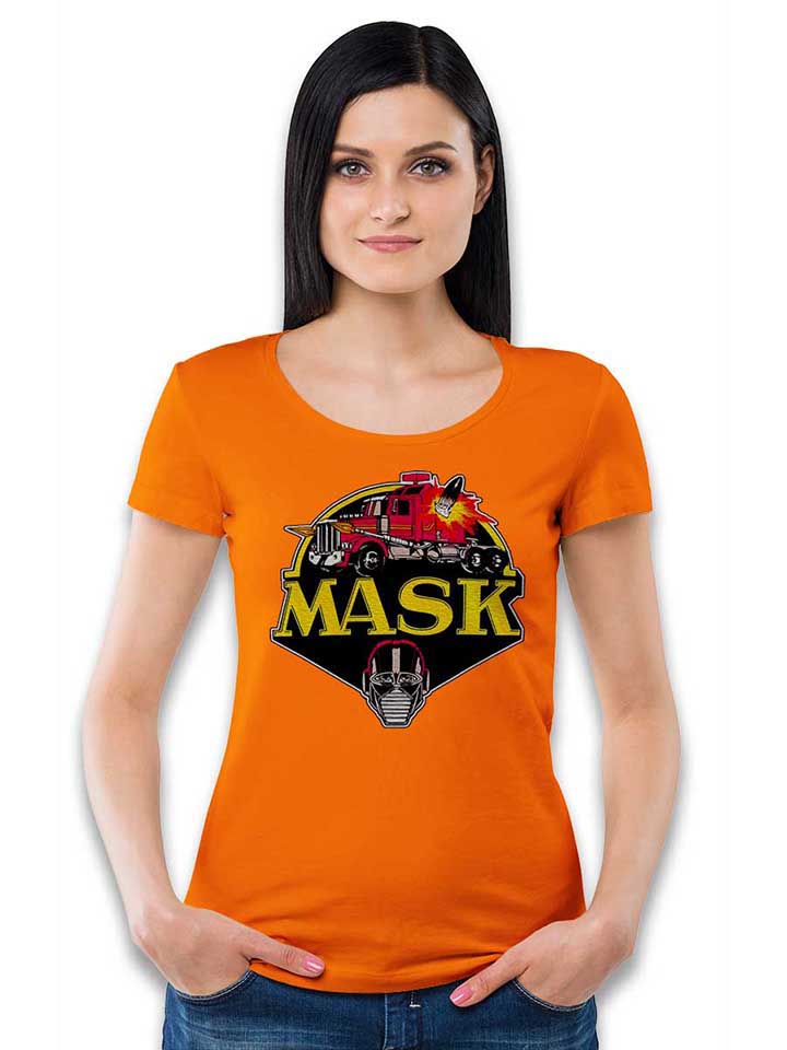 mask-logo-damen-t-shirt orange 2