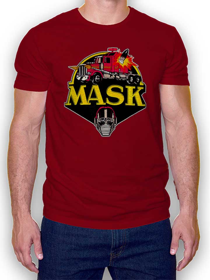 Mask Logo T-Shirt maroon L