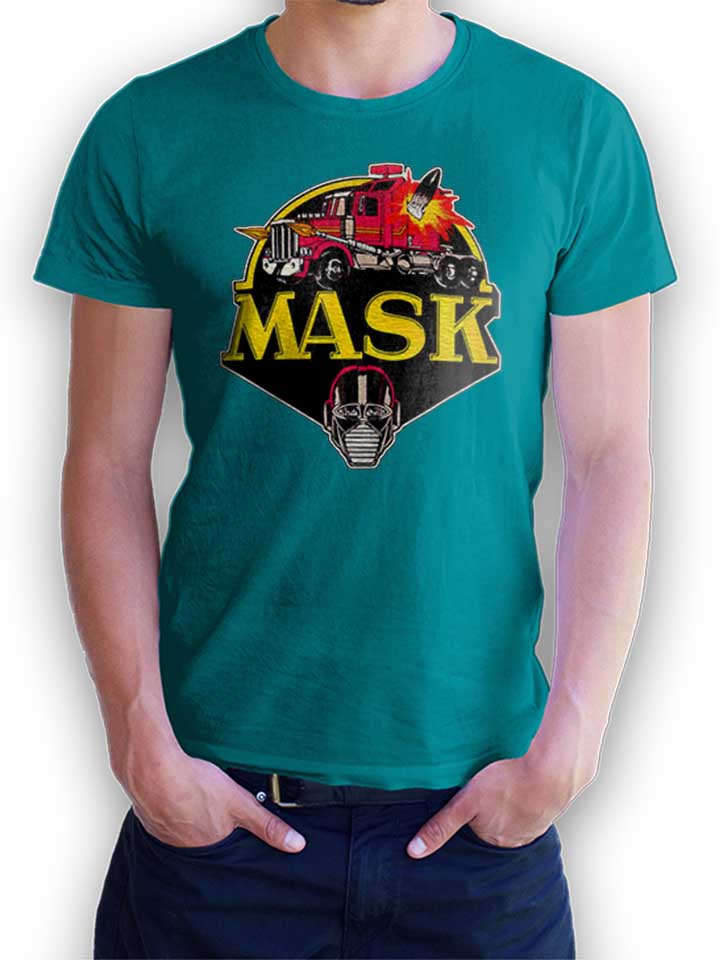 Mask Logo T-Shirt tuerkis L