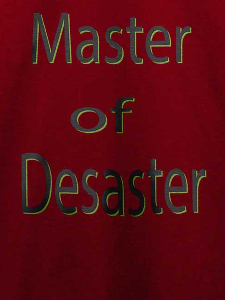 master-of-desaster-t-shirt bordeaux 4