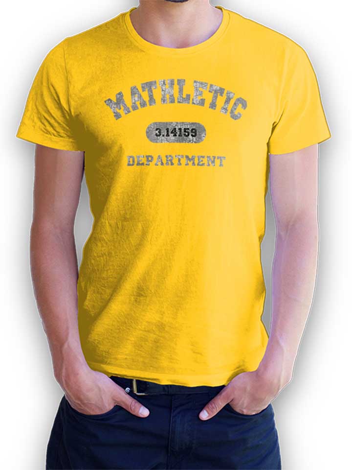 Mathletic Departmen Kinder T-Shirt gelb 110 / 116