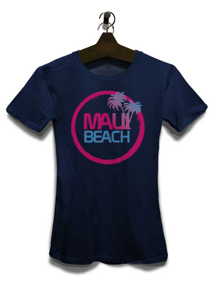maui-beach-logo-damen-t-shirt dunkelblau 3