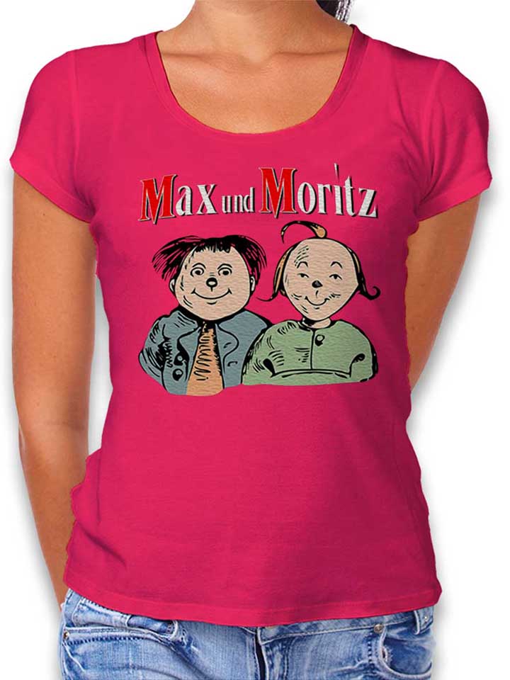 max-und-moritz-damen-t-shirt fuchsia 1